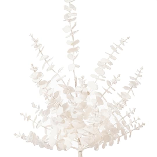 Vickerman 28" White Artificial Eucalyptus Snowy Sprays, 2ct.